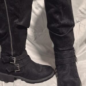 Torrid Black Combat & Moto Boots
